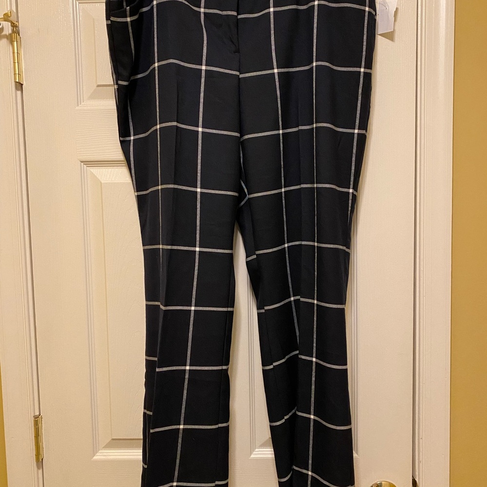 Worthington 18w Navy Window Pane dress pants